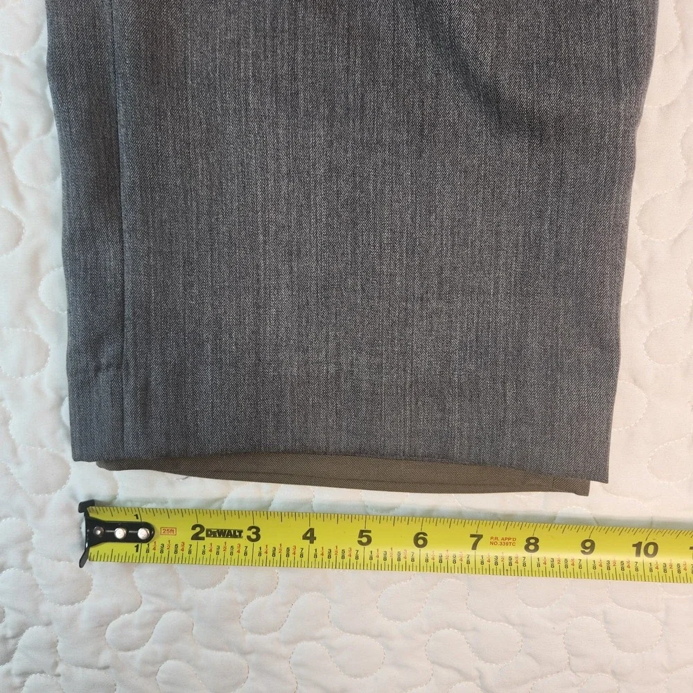 42x27 Brooks Brothers Pants (2) Madison Fit Gray Brown Clean Pressed